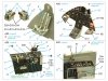 Quinta Studio QD32184 F8F-2 Bearcat 3D-Printed coloured Interior on decal paper (Trumpeter) 1/32